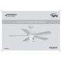 Midvale Collection 5-Blade White 56-Inch AC Motor Coastal Ceiling Fan