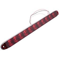 11 Red LED Trailer Light Bar IP65 Waterproof Park/Brake/Turn Signal Running Marker ID Rear Trailer Tail Light Bar for Motorcycle Utility Marine Boat Trailers