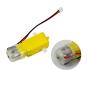 Yahboom DC Gear Motor DC Dual Shaft 3-6V TT Motor Strong Magnetic Anti-Interference Carbon Brush 1:48 for Arduino DIY Smart Car Robot (4 PCS)