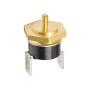 Fielect KSD301 Thermostat Temperature Control Switch,Adjust Snap Disc Temperature Switch 100°C Copper M3 Normally Closed 1 Pcs
