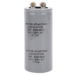 CD60 600MFD 125VAC Motor Starting Running Capacitor Water Pump Capacitor Pump Control Box 43x102mm