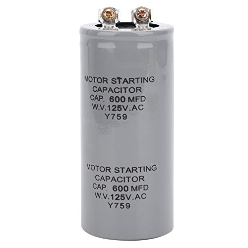CD60 600MFD 125VAC Motor Starting Running Capacitor Water Pump Capacitor Pump Control Box 43x102mm