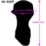 Outboard Motor Cover Boat Motor Cover with 600D Heavy Duty Oxford Fabric Extra Double PU Coating, Outboard Motor Engine Cover Waterproof Fit for Motor 60-90 HP Black
