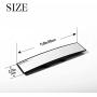VARGTR 12 Inch Wide Angle Rear View Mirror,Universal Car Interior Rearview Mirror Clip On Panoramic Rearview Mirror Wide Angle Convex, Flat Easy Clip On Car Rearview Mirror (White HD mirror)