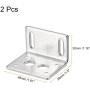 MECCANIXITY Motor Bracket Motor Mounting Holder 30x46x38mm Silver Tone for Worm Gear Motor 2pcs