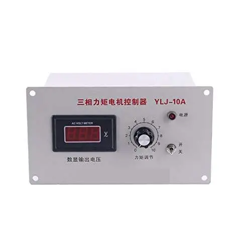 Huanyu 3 Phase Torque Motor Controller Thyristor Speed Regulator with Open-Phase Protection 0 to 1500 RPM Control Range Supported YLJ (10A)