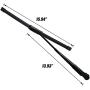 UTV Windshield Wiper Kit 12V by Wadoy Compatible with Polaris Ranger RZR 800 / 900 / 1000, Electric Motor Universal UTV Windshield Wiper Kit 16