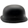 German Style Motorcycle Helmet, Thin Skull Cap Half Helmet for Adult Men Women, Novelty DOT Half Shell Helmet, Retro Half Face Helmet for Cruiser Scooter Chopper, DOT Approved (Matte Black, Large)