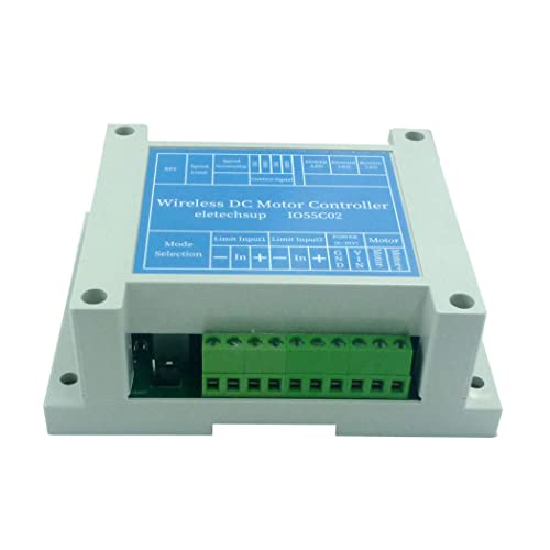 eletechsu 200w 12v 24v dc Motor Driver Module 433m Wireless Remote Controller Forward Reverse Limit Speed Board (Only Speed Governor, 1)