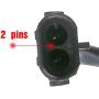 Left Driver Side Headlight Motor for Chevrolet Corvette 1984-1990 (Only Fit 2 Wires)