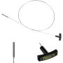 MOCW 3C3Z-6750-AA Engine Oil Dipstick Indicator for 2003 2004 2005 2006 FORD F250 F-350 F-450 F-550 Excursion Super Duty 6.0L V8 Diesel Powerstroke Fluid Level Indicator Dip Stick OE# 3C3Z6750AA