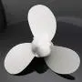 2Hp Outboard - PrOpeller 7 1/4x5-A 3 Blade Aluminum Boat PrOpeller Outboard Motor Fit for YAMAHA 2 Stroke 2HP 2.5HP Outboard Motor