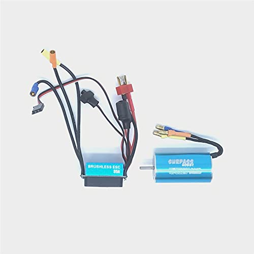 Surpass Hobby 2445 5400KV Sensorless Brushless Motor Shaft 2.3mm with 35A Brushless ESC for 1/16 RC Car