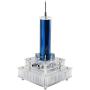 Music Tesla Coil, Amazing Desktop Ornament,Lightning Maker Impressive Ideal Science and Technology Physics Gift,and 2 DIY Small Tesla Coil Kit (Blue-Silver)