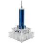 Music Tesla Coil, Amazing Desktop Ornament,Lightning Maker Impressive Ideal Science and Technology Physics Gift,and 2 DIY Small Tesla Coil Kit (Blue-Silver)