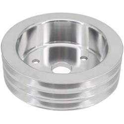 KIPA Aluminium triple groove crankshaft pulley For SB Chevy SBC 350 Crank SWP Short Small Block Chevy with a Short Water Pump 6.6