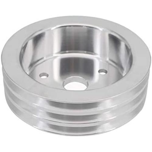 KIPA Aluminium triple groove crankshaft pulley For SB Chevy SBC 350 Crank SWP Short Small Block Chevy with a Short Water Pump 6.6