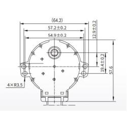 Synchronous Motor 220 VAC 6 Poles Controlled (50SM40-170S)