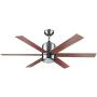 Design House 154419 Indus Sol 48 in. Indoor Satin Nickel Ceiling Fan with Light