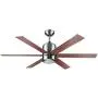 Design House 154419 Indus Sol 48 in. Indoor Satin Nickel Ceiling Fan with Light