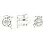 HQRP Rotary Switch with Knob 120V 8A 1-Pole 2-Way SPDT