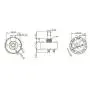 HQRP Rotary Switch with Knob 120V 8A 1-Pole 2-Way SPDT