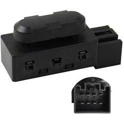 6 Way Power Seat Adjust Switch for Compatible with 2005-2015 Edge Escape Expedition Explorer Flex F150 F250 F350 F450 MKX, Replace OE 5F9T-14B709-AA, 9L3Z14A701A, SW605, PSW550