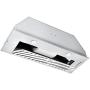 Range Hood Insert 30 Inch, 600 CFM Matel Covered Motor Built-in Stainless Steel Vent Hood, Ducted/Ductless Convertible, Permanent Filters, 3 Speed Exhaust Fan, Push Button Control