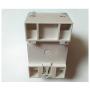 35mm DIN Rail 2 Poles Electronic Current Limiting Automatic Protector Motor Protection Controller Overload Protector 1A 220V AC