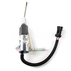 1820453C91 3795 12V Stop Solenoid - SINOCMP Shutdown Solenoid for DT466E Diesel Fuel Engine Equipment, 3 Month Warranty