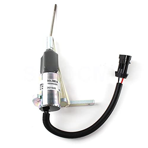 1820453C91 3795 12V Stop Solenoid - SINOCMP Shutdown Solenoid for DT466E Diesel Fuel Engine Equipment, 3 Month Warranty