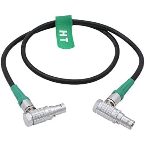 HangTon Motor Cable 1B 7 Pin for Preston FIZ MDR-4 MDR-3 Controller DM1X DM2X DM5 Digital Motor Heden M26VE, Right Angle to Straight (3m, RA to RA)