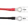 Battery Cable - iGreely 8 AWG 8 Gauge Wire Made with Tinned Copper Wire Battery Power Inverter Cables with Terminals for Solar Panel Trolling Motor Automotive Motorcycle RV Marine 4ft/1.2m