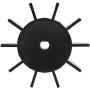 Plastic Air Compressor Fan Blade Replacement Direct‑on‑Line Motor Accessories 5.3in Outer Diameter 0.6in Shaft D Type