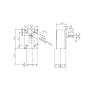 DC 12V High Torque Worm Geared Motor Reduction Motor with Encoder Srong Self-Locking Engine Mini Turbine Worm(10RPM)