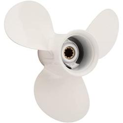 VIF Jason Marine 9 7/8 x 11 1/4-F OEM Aluminum Outboard Moto Propeller fit Yamaha Engines 20-30hp, for Yamaha F25/20HP/25hp/30hp,Ref No. 664-45947-01-EL, 10 Spline Tooth, RH