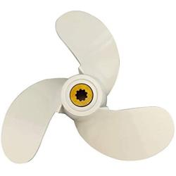ARKDOZA Aluminum Propeller 7 1/2x7 for Yamaha 9 Spline Tooth 7.5 inches Blades Prop for Yamaha 4A/5C/F4A Outboard Motor