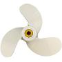 ARKDOZA Aluminum Propeller 7 1/2x7 for Yamaha 9 Spline Tooth 7.5 inches Blades Prop for Yamaha 4A/5C/F4A Outboard Motor