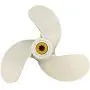 ARKDOZA Aluminum Propeller 7 1/2x7 for Yamaha 9 Spline Tooth 7.5 inches Blades Prop for Yamaha 4A/5C/F4A Outboard Motor