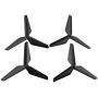 Upgraded Spare Parts Motor Main Blade Propellers Three-Blade Propellers for Syma X5SW X5HW X55 RC Mini Quadcopter Toy (Black)