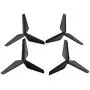Upgraded Spare Parts Motor Main Blade Propellers Three-Blade Propellers for Syma X5SW X5HW X55 RC Mini Quadcopter Toy (Black)