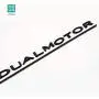 ZENIX Tesla Model 3 Y Dual Motor Performance Badge 3D Metal Car Rear Trunk Emblem Sticker Badge Decals Compatible Decorative Accessories (Dual Motor) Chrome Delete/Black