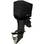 Seamander Outboard Motor Cover 10 - 200 HP Engines Cover Waterproof Boat Cover (Half Outboard fits 10 hp, Black(300D))