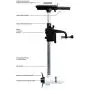 Watersnake T18 ASP - 18 Pound Thrust 12v Electric Saltwater Trolling Motor with Transom Mount