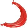 FVRITO 40mm Half Moon Curving Exhaust Muffler Pipe Silencer Gasket Fuel Line Filter and Spark Plug for 2 Stroke 80cc 66cc 60cc 49cc Engine Gas Motorized Bicycle Motor Bike Red