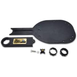 T-H Marine Pedal Paddle Rotating Trolling Motor Mount for Foot Pedal Control - Low Profile Design Attaches to Your Boats Seat and Keeps Your Trolling Pedal Accessible - Black