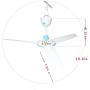 Mochalight Mini Camping Fan,DC 12V Low-Voltage Ceiling Hanging Fan Household Camping Electrical Fan