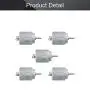 Fielect 5Pcs DC Motor 3V 14000RPM Electric Motor Micro Motor Round Shaft for DIY Airplane RC Boat Toys Model DIY Hobby