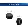 Heyiarbeit Carbon Brush Holder Caps 13mm O.D. 5.7mm Thickness Electric Motor Brush Cover Plastic Fitting Thread Black 20pcs