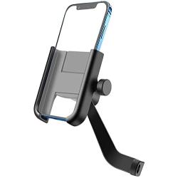 UBeesize Motorcycle Rearview Mirror Phone Mount, Cell Phone Holder for Motor Full Aluminum Alloy Universal Smartphone Holder Mount【Φ10mm】 for iPhone, Galaxy, Google Holds Phones Width Up to 3.7”